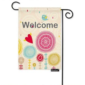 SKU-07-12.5 x 18 Inch Welcome Mandala Garden Flag